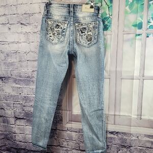 miss me low rise ankle skinny jeans sz 24 inseam 27 good condition